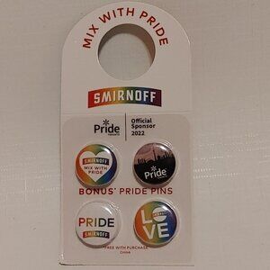 SMIRNOFF Mix With Pride PRIDE PINS Pack of 4